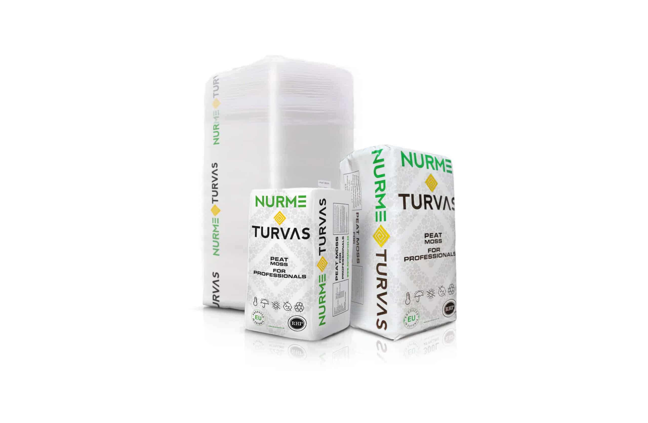 Nurme Turvas - Peat moss packaging